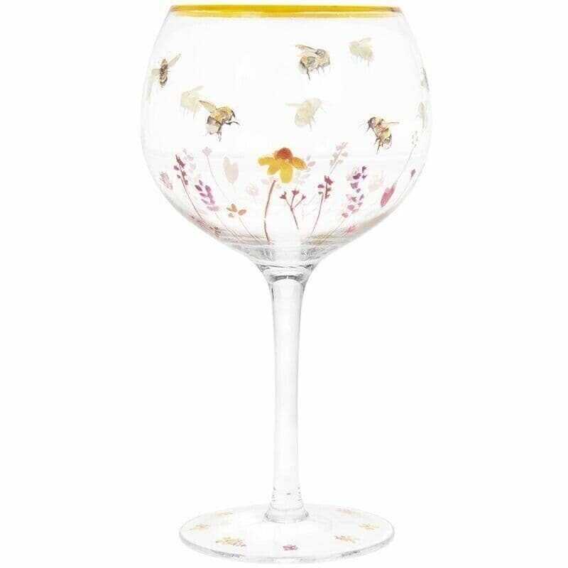 Busy Bees Gin Glass by Lesser & Pavey X2 GLASSES