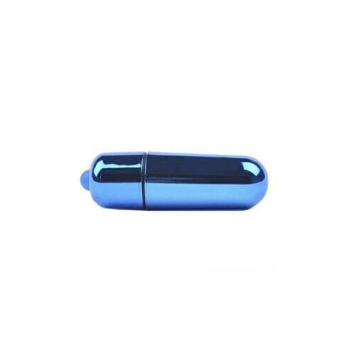 Blue Short Bullet Mini Vibrating Massager