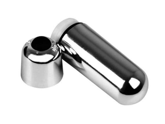 Silver Short Bullet Mini Vibrating Massager