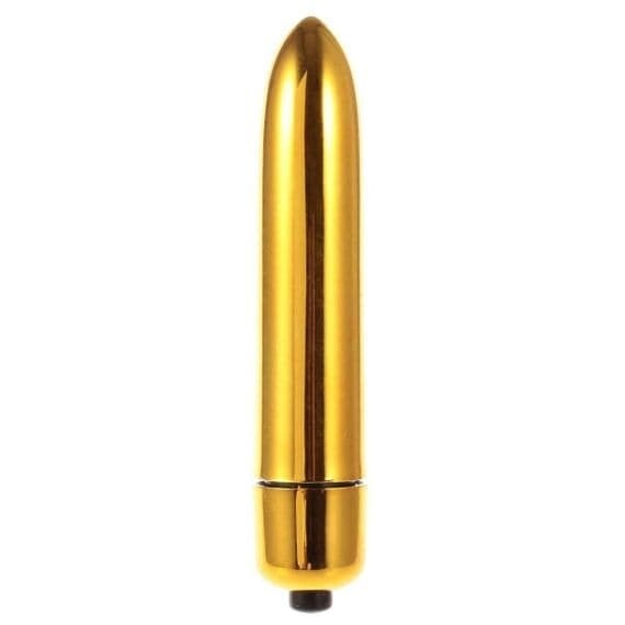 Gold Long Bullet Mini Vibrating Massager