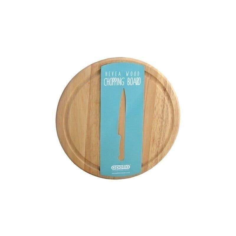 Chopping Board Cutting BREAD Serving Hevea Wood Wooden - Round