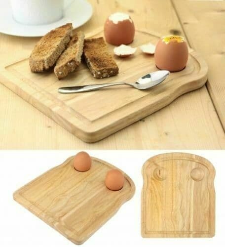 Breakfast Toast Solid Wooden Chopping Boards Food Cutting & Serving Boards