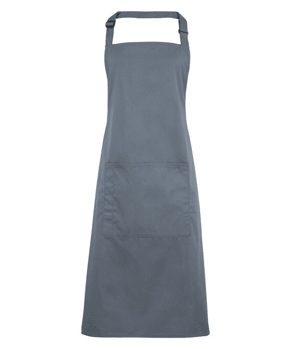 Premier Colours Bib Apron With Pocket One Size Steel
