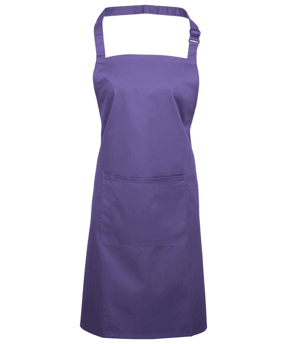 Premier Colours Bib Apron With Pocket One Size Purple