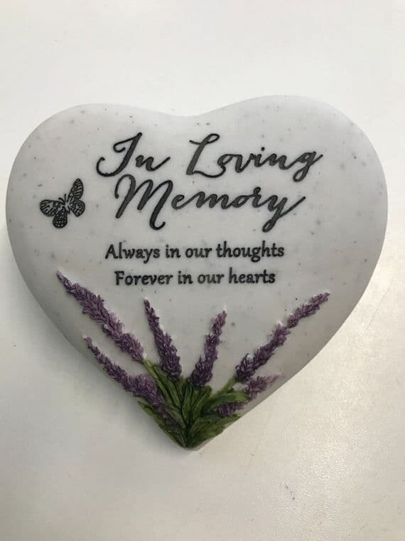 In Loving Memory Heart Stone Graveside Garden Memorial Loving Memory