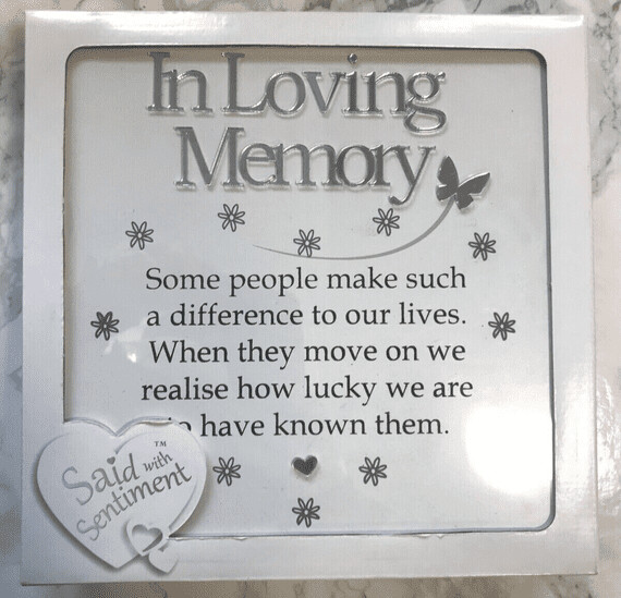 Arora Wall & Free-Standing Sentiment In Loving Memory