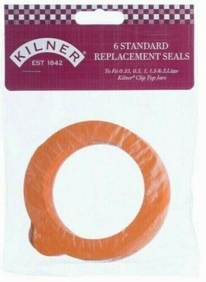 Kilner Replacement Rubber Seals 0.35ltr / 0.5ltr / 1ltr / 1.5ltr / 2ltr - Pack of 6 | Kilner Jar Seals