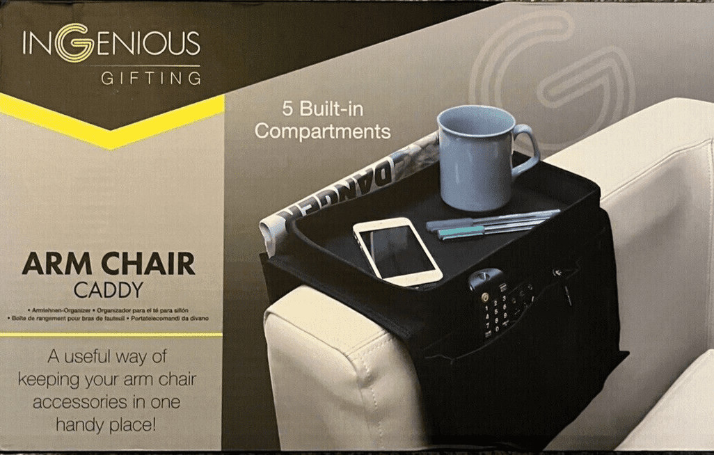 Arm Chair Caddy with 5 Compartments by Ingenious