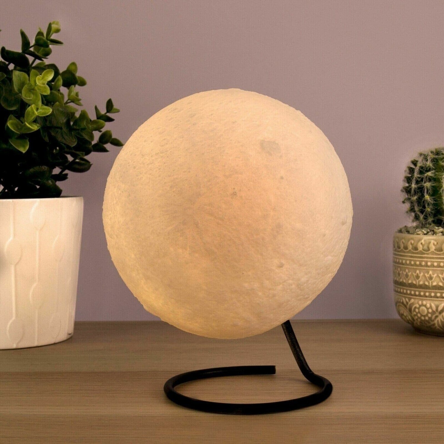 Gift Republic Moon Lunar Rechargeable Battery USB Lamp With Stand