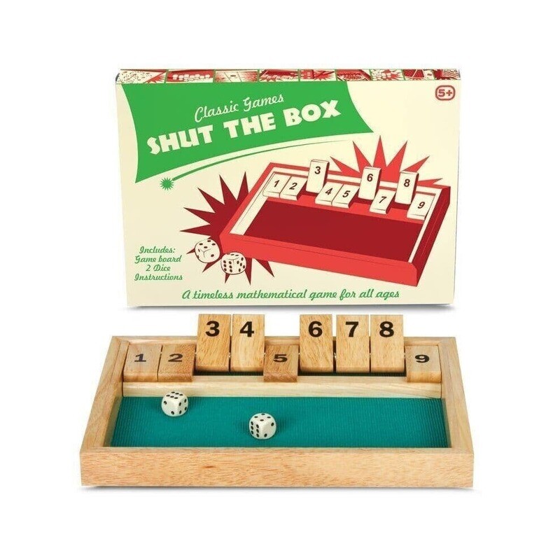 Shut The Box - Game Wooden Classic Tobar Puzzle