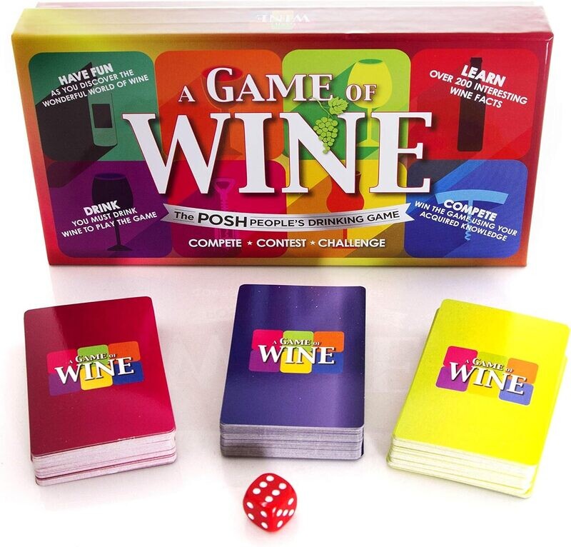 A Game of Wine Adult Fun Drinks Party Drinking Card Game Dinner Wine Fact