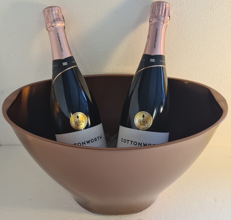 Copper Coloured Plastic Champagne Ice Bucket
