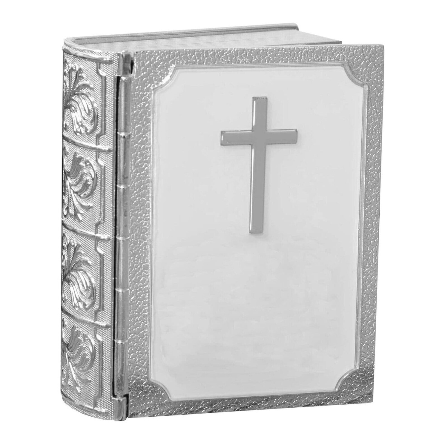 Silver-plated Trinket Box Bible