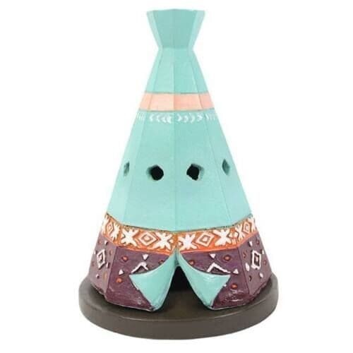 Ceramic Incense Burner Jones Home & Gift Teepee Incense Cone Holder Camping Gift