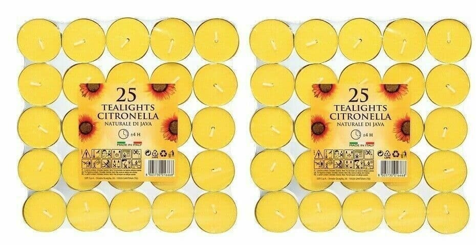 50 tealights citronella