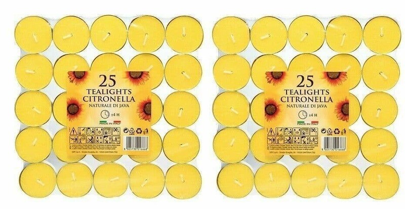 50 tealights citronella
