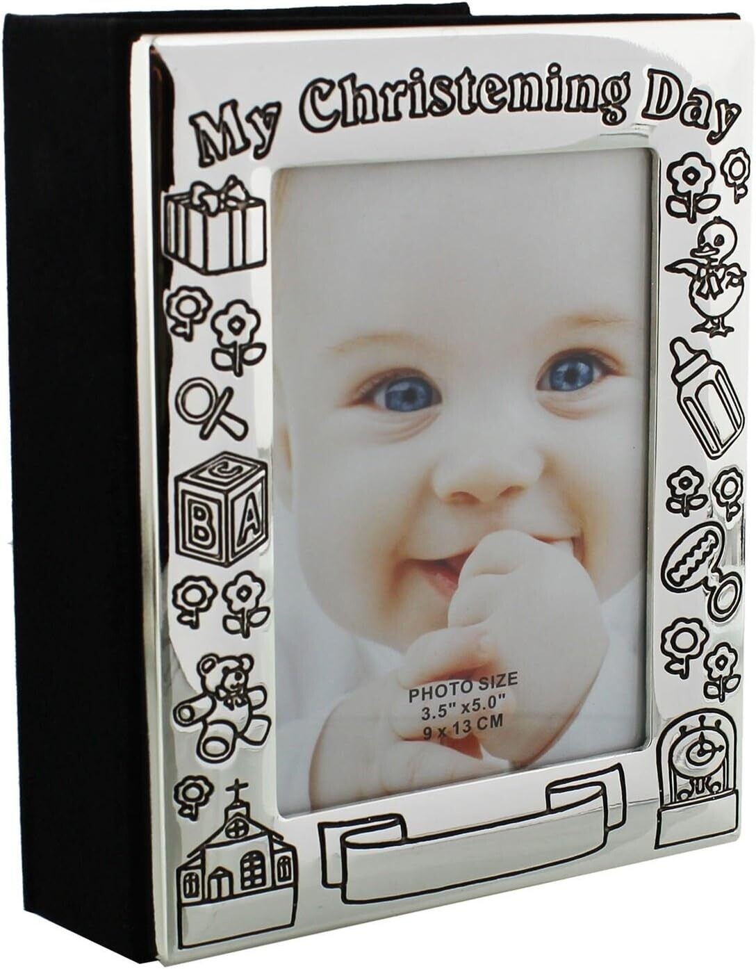 Christening Day Photo Album - Holds 72 4"x6" Pictures