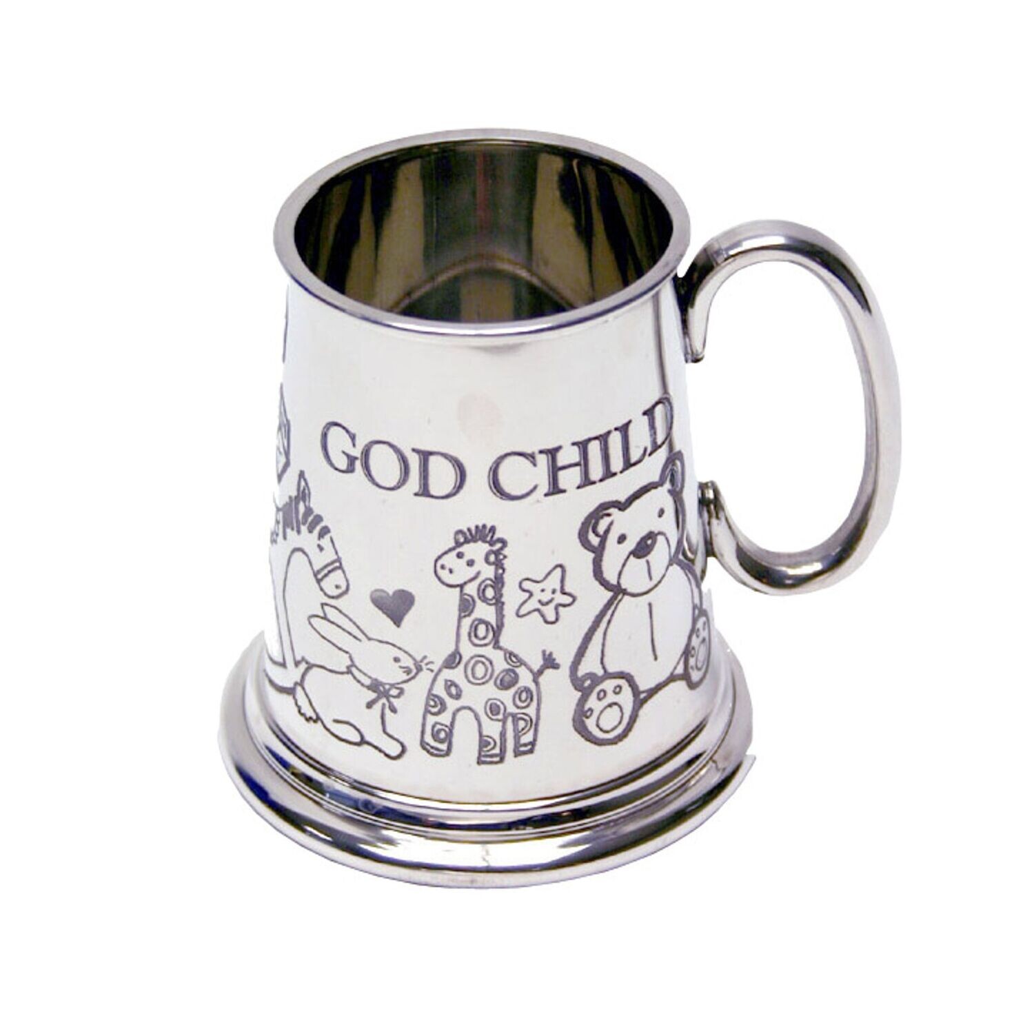 Baby Mug Godchild- Pewter God Child - Gift boxed