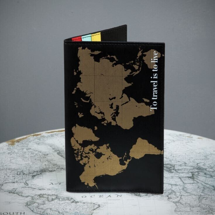 World Map Travel Wallet - Explore its time for a new adventure