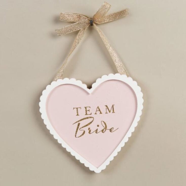 Amore Team Bride Heart Plaque