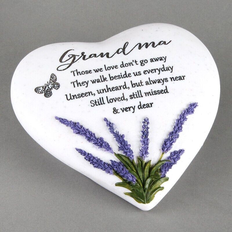Grandma Thoughts Of You Heart Stone Graveside Garden Memorial Loving Memory
