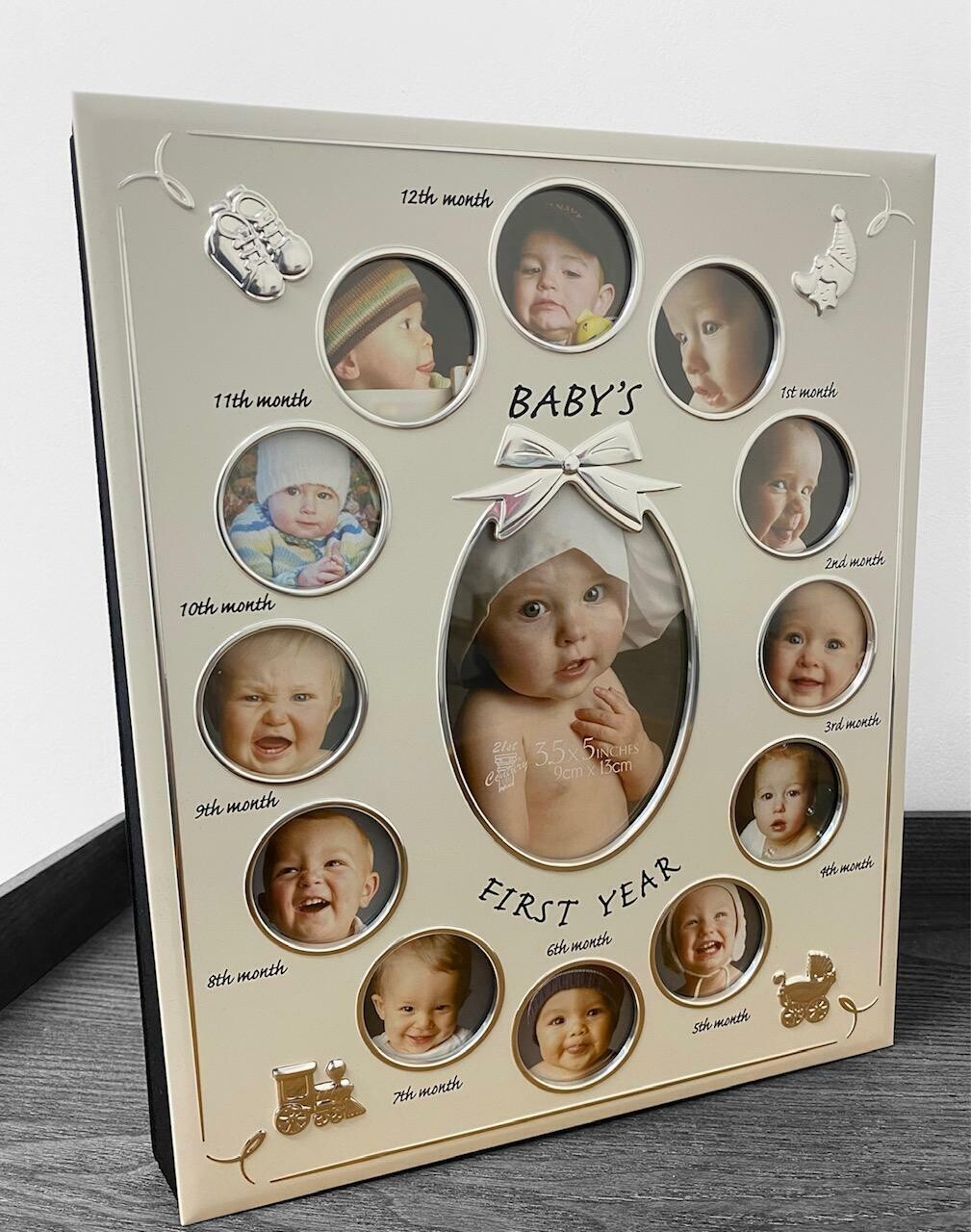 Babies First Year Photo Album Velvet Cover 18 Page Keepsake