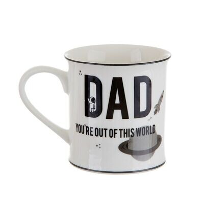 Dad you're out of this world grey mug
