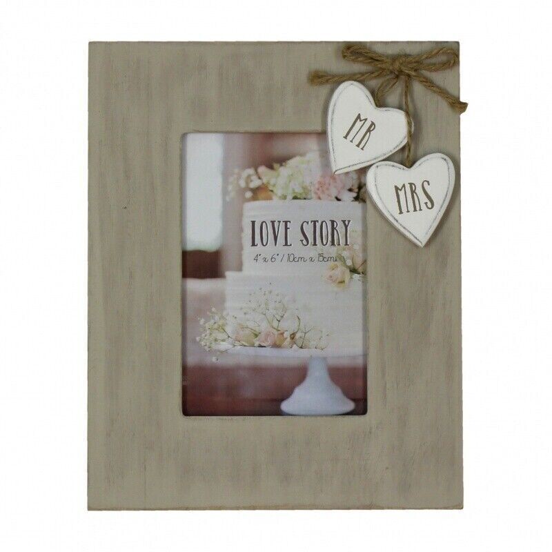 Mr & Mrs photo frame 4" x 6"