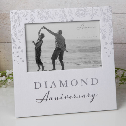 Amore Photo Frame Diamond Anniversary 6" x 4