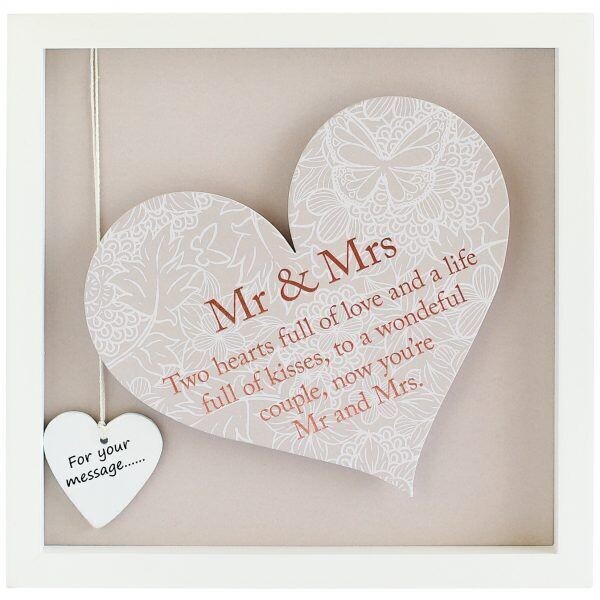 Said With Sentiment White Mr & Mrs Frame