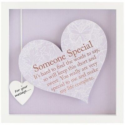 Said with Sentiment Heart Frame "Someone Special"