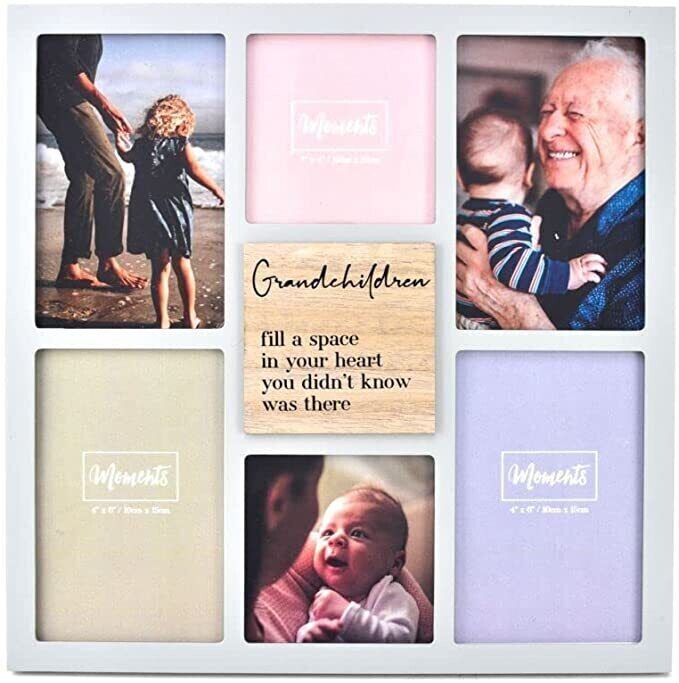 Moments Wooden Collage Frame - Grandchildren