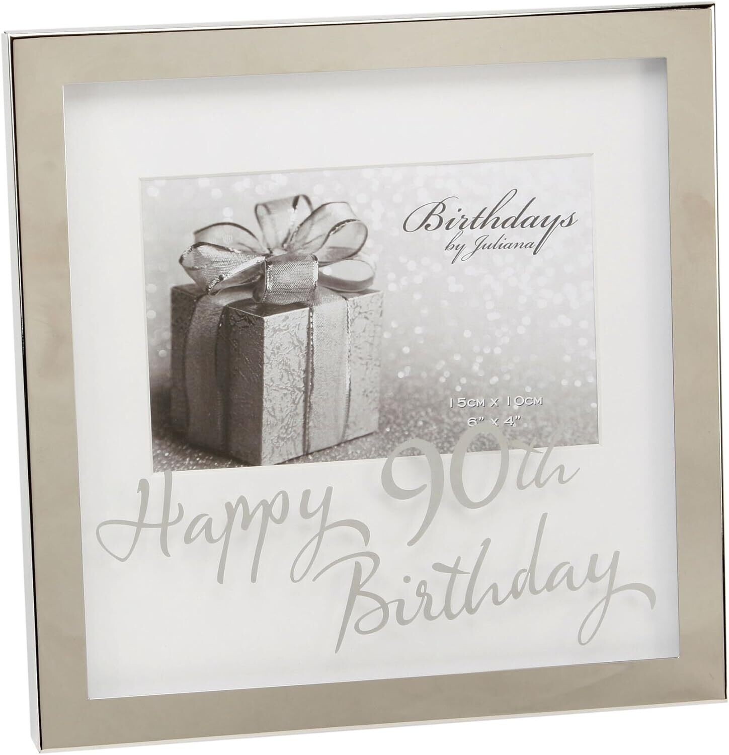 Birthdays by Juliana Box Frame 6 x 4 Mirror Print - 90th