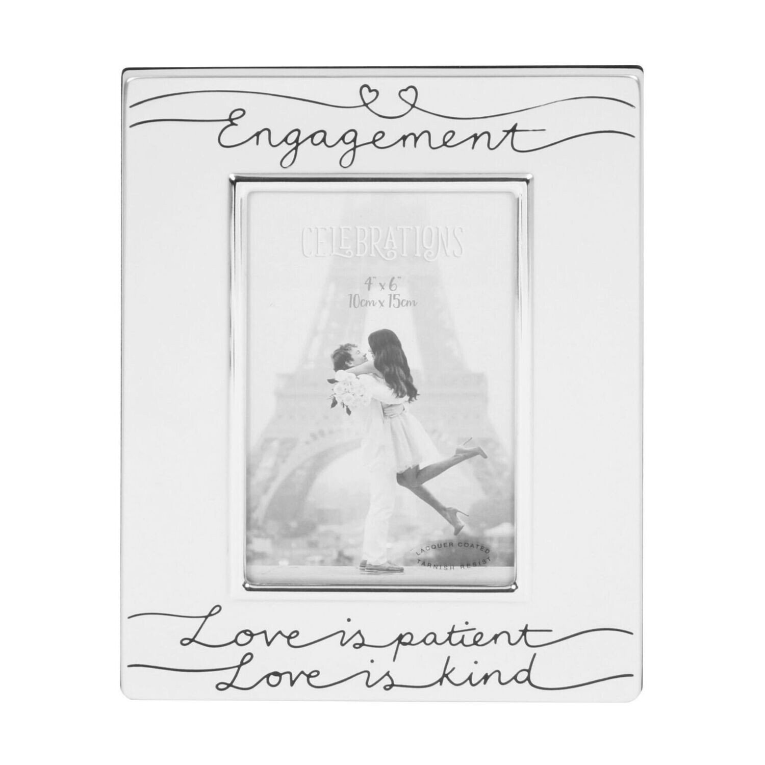 Engagement Frame "Love is Patient" 4" x 6"