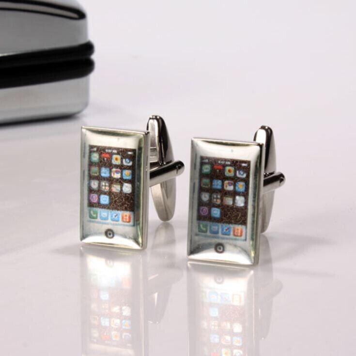 Smart phone Cufflinks with Presentation Box.
