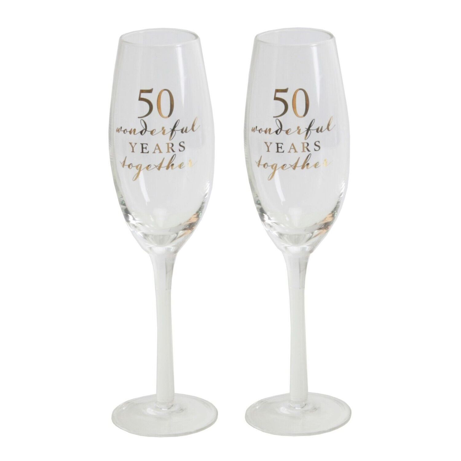 Amore Straight Flutes Set of 2 - 50th Anniversary