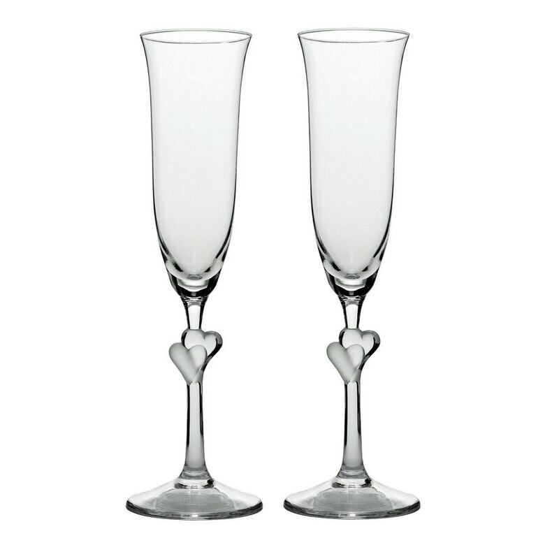 Heart 150ml Flute Set (Set of 2)