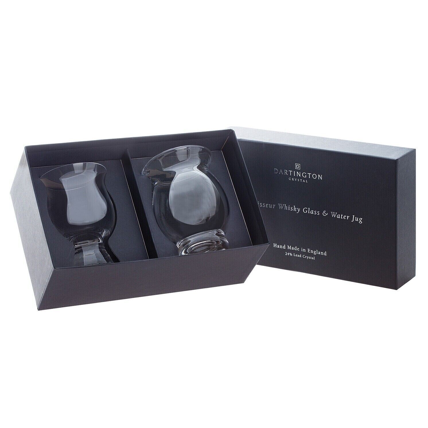 Dartington Crystal - Connoisseur Whisky Glass & Water Jug Gift Set in Box