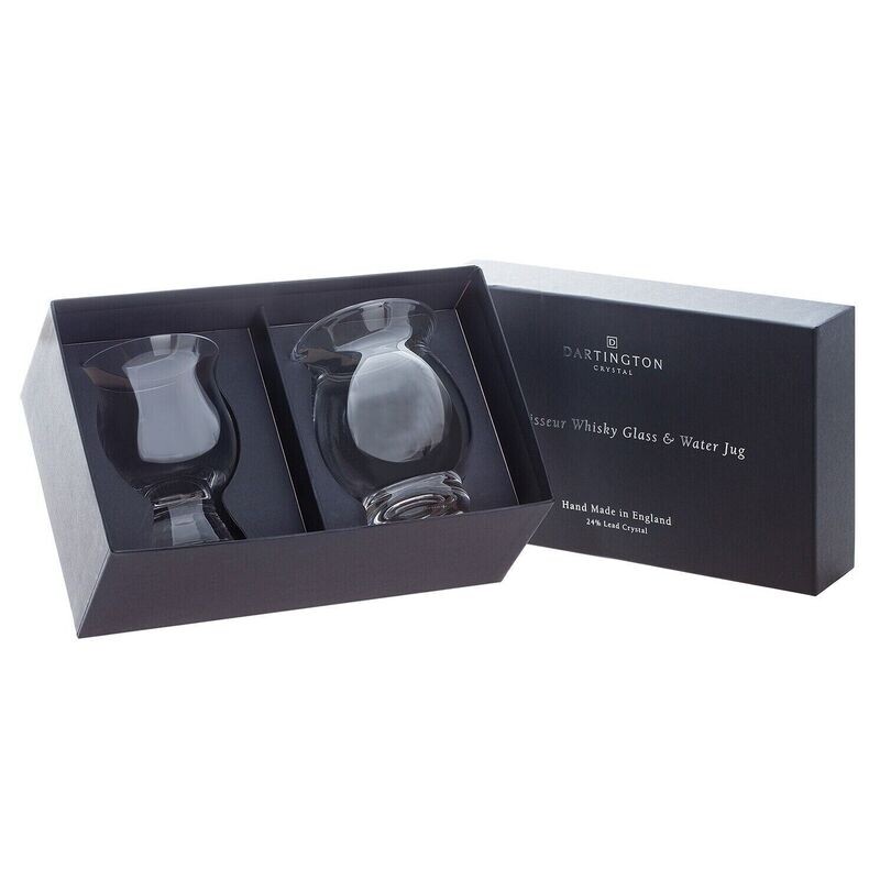 Dartington Crystal - Connoisseur Whisky Glass & Water Jug Gift Set in Box