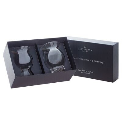Dartington Crystal - Connoisseur Whisky Glass & Water Jug Gift Set in Box