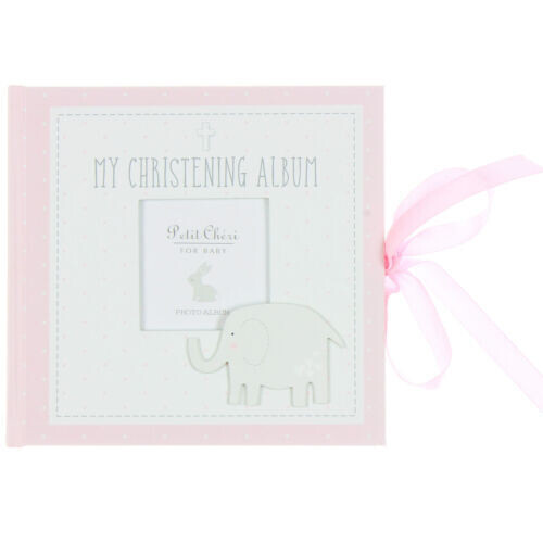 Petit Cheri My Christening Photo Album Baby Girl Pink
