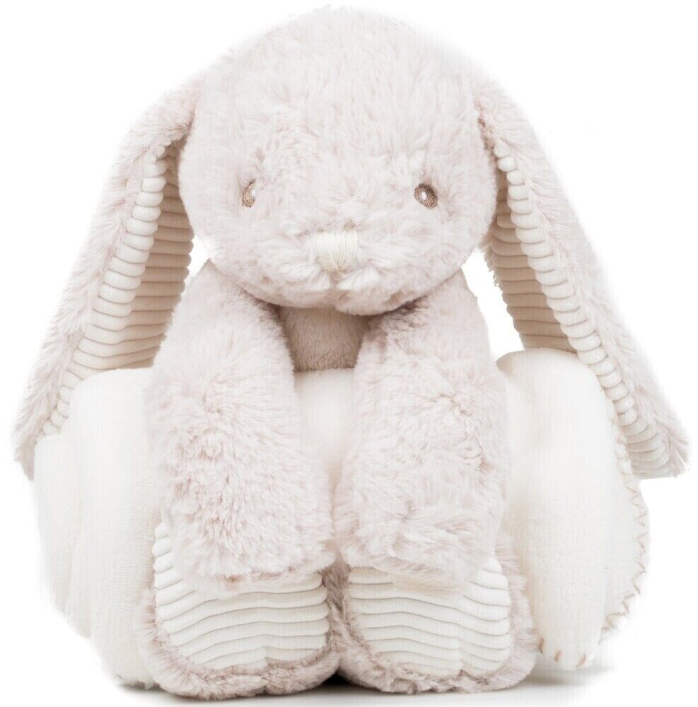 Mumbles Brown Rabbit Soft Plush MM034 - Paw Fastening Around Blanket Hook & Loop