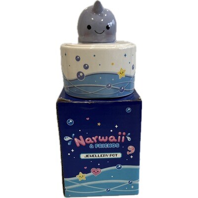 PUCKATOR NARWAII AND FRIENDS JEWELLERY POT