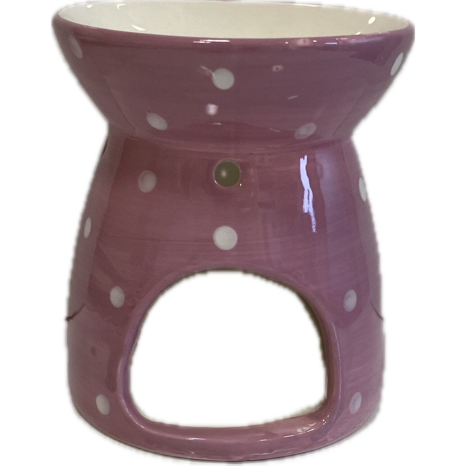 Jones Home & Gift Oil Wax Melt Tealight Burner Spotty Purple