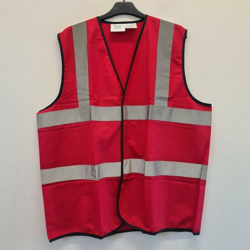 2x Hi-Vis Vest Red