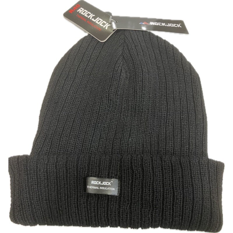 2x Rock Jock Men's R40 Lined Insulated Winter Thermal Ski Beanie Hat