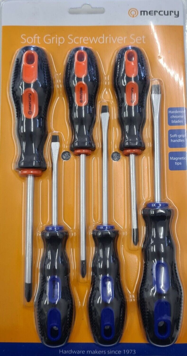Mercury Soft Grip Screwdriver Set