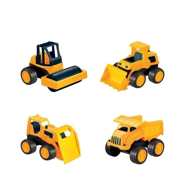 Construction Squad Work Trucks - 4 Pack