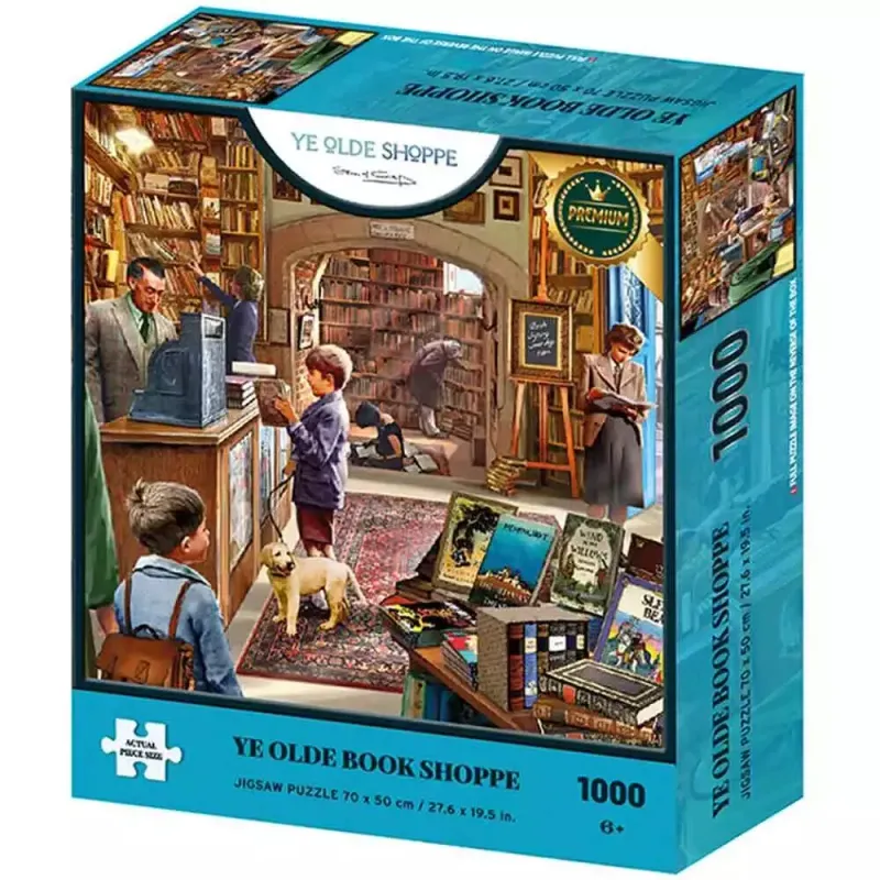 Ye Olde Shoppe 1000 Piece Jigsaw Puzzles Collection "Ye Olde Book Shoppe" Steve Crisp / kevin walsh