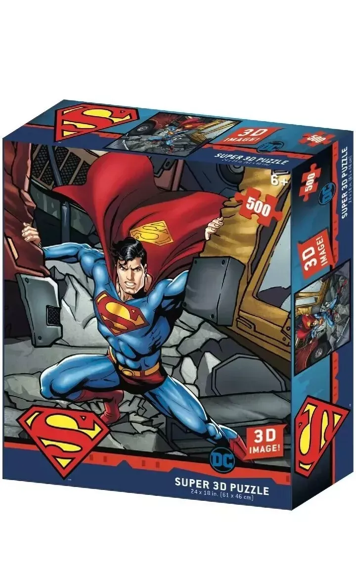 Superman Prime 3D Image Puzzle 500 Piece 6+